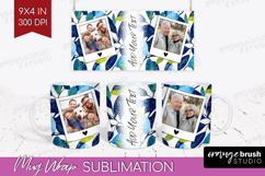Eucalyptus Photo Mug Wrap PNG - Botanical Picture Frame Mug Product Image 1