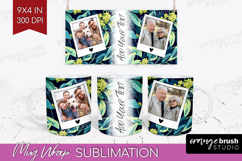 Eucalyptus Photo Mug Wrap PNG - Botanical Picture Frame Mug Product Image 1