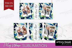 Eucalyptus Photo Mug Wrap PNG - Botanical Picture Frame Mug Product Image 1