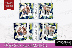 Eucalyptus Photo Mug Wrap PNG - Botanical Picture Frame Mug Product Image 1
