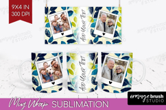 Eucalyptus Photo Mug Wrap PNG - Botanical Picture Frame Mug Product Image 1