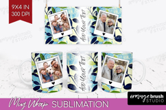 Eucalyptus Photo Mug Wrap PNG - Botanical Picture Frame Mug Product Image 1