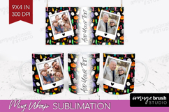 Halloween Photo Mug Wrap PNG - Brush Stroke Picture Frame Product Image 1