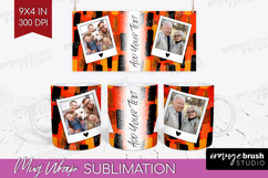 Halloween Photo Mug Wrap PNG - Brush Stroke Picture Frame Product Image 1