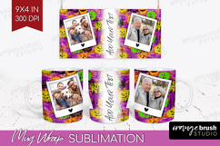 Halloween Photo Mug Wrap PNG - Brush Stroke Picture Frame Product Image 1