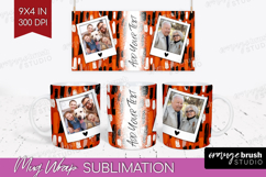 Halloween Photo Mug Wrap PNG - Brush Stroke Picture Frame Product Image 1