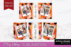 Halloween Photo Mug Wrap PNG - Brush Stroke Picture Frame Product Image 1