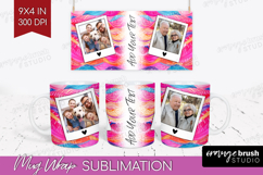 Brush Stroke Photo Mug Wrap PNG - Abstract Texture Picture Product Image 1