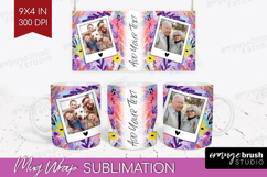 Brush Stroke Photo Mug Wrap PNG - Abstract Texture Picture Product Image 1
