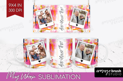 Brush Stroke Photo Mug Wrap PNG - Abstract Texture Picture Product Image 1