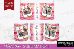 Brush Stroke Photo Mug Wrap PNG - Abstract Texture Picture Product Image 1