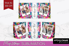 Brush Stroke Photo Mug Wrap PNG - Abstract Texture Picture Product Image 1