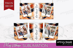 Rose Gold Photo Mug Wrap PNG - Abstract Picture Frame Mug Product Image 1