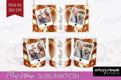 Rose Gold Photo Mug Wrap PNG - Abstract Picture Frame Mug Product Image 1