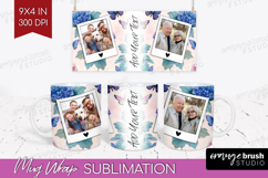 Floral Photo Mug Wrap PNG - Sping Flowers Picture Frame Mug Product Image 1