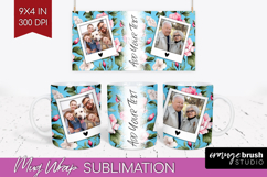 Spring Photo Mug Wrap PNG - Flowers Picture Frame Mug Product Image 1