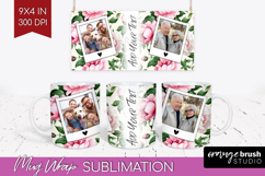 Spring Photo Mug Wrap PNG - Flowers Picture Frame Mug Product Image 1
