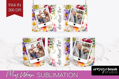 Spring Photo Mug Wrap PNG - Flowers Picture Frame Mug Product Image 1