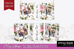 Spring Photo Mug Wrap PNG - Flowers Picture Frame Mug Product Image 1