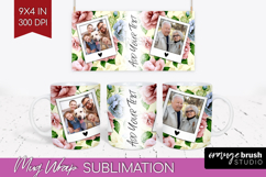 Spring Photo Mug Wrap PNG - Flowers Picture Frame Mug Product Image 1