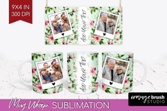 Spring Photo Mug Wrap PNG - Flowers Picture Frame Mug Product Image 1