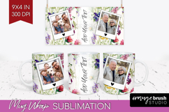 Spring Photo Mug Wrap PNG - Flowers Picture Frame Mug Product Image 1