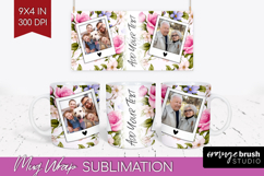 Spring Photo Mug Wrap PNG - Flowers Picture Frame Mug Product Image 1