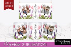 Wildflowers Photo Mug Wrap PNG - Floral Picture Frame Mug Product Image 1