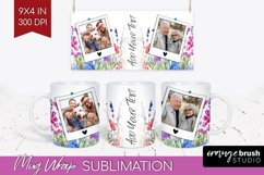 Wildflowers Photo Mug Wrap PNG - Floral Picture Frame Mug Product Image 1