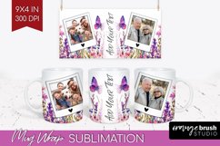 Wildflowers Photo Mug Wrap PNG - Floral Picture Frame Mug Product Image 1