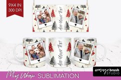 Christmas Photo Mug Wrap PNG - Christmas Tree Picture Frame Product Image 1