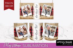 Christmas Photo Mug Wrap PNG - Christmas Tree Picture Frame Product Image 1