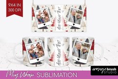 Christmas Photo Mug Wrap PNG - Christmas Tree Picture Frame Product Image 1