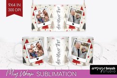 Christmas Photo Mug Wrap PNG - Christmas Tree Picture Frame Product Image 1