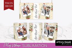 Christmas Photo Mug Wrap PNG - Christmas Tree Picture Frame Product Image 1