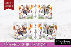 Wildflowers Photo Mug Wrap PNG - Summer Flowers Picture Mug Product Image 1