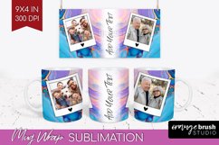 Alcohol Ink Photo Mug Wrap PNG - Marble Picture Frame Mug Product Image 1