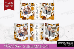 Pumpkun Photo Mug Wrap PNG - Fall Picture Frame Mug Product Image 1