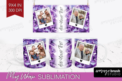 Gem Texture Photo Mug Wrap PNG - Gemstone Picture Frame Mug Product Image 1