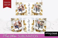 Rose Photo Mug Wrap PNG - Floral Picture Frame Mug Product Image 1