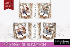 Rose Photo Mug Wrap PNG - Floral Picture Frame Mug Product Image 1
