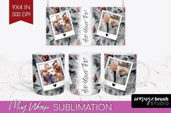 Rose Photo Mug Wrap PNG - Floral Picture Frame Mug Product Image 1