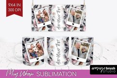 Rose Photo Mug Wrap PNG - Floral Picture Frame Mug Product Image 1