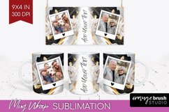 Rose Photo Mug Wrap PNG - Floral Picture Frame Mug Product Image 1