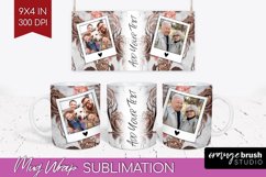 Rose Photo Mug Wrap PNG - Floral Picture Frame Mug Product Image 1