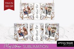 Rose Photo Mug Wrap PNG - Floral Picture Frame Mug Product Image 1