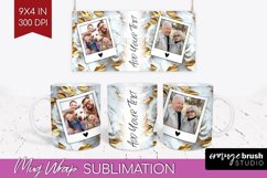 Rose Photo Mug Wrap PNG - Floral Picture Frame Mug Product Image 1