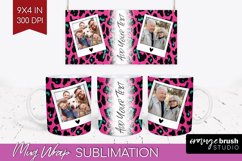 Leopard Print Photo Mug Wrap PNG - Animal Pattern Picture Product Image 1
