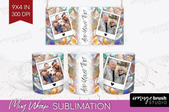 Pearl Photo Mug Wrap PNG - Pearl Texture Picture Frame Mug Product Image 1