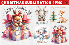 My first Christmas | Cute Christmas animal sublimation Product Image 1